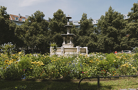 The Fountain at Weissenburger Platz - Munich Haidhausen